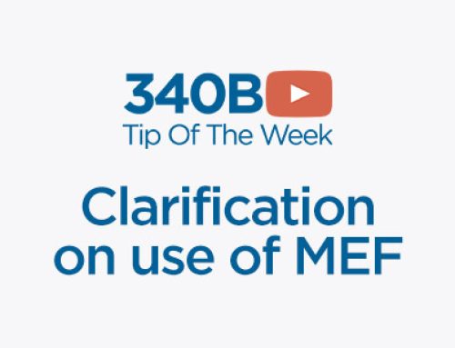 340B Tip of the Week – Clarification on use of MEF